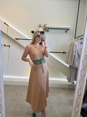 VESTIDO ASIMETRICO ALGODÓN