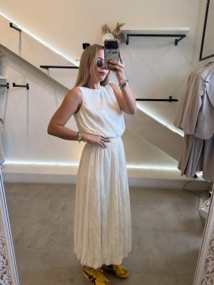 CONJUNTO IVORY FALDA GLOBO