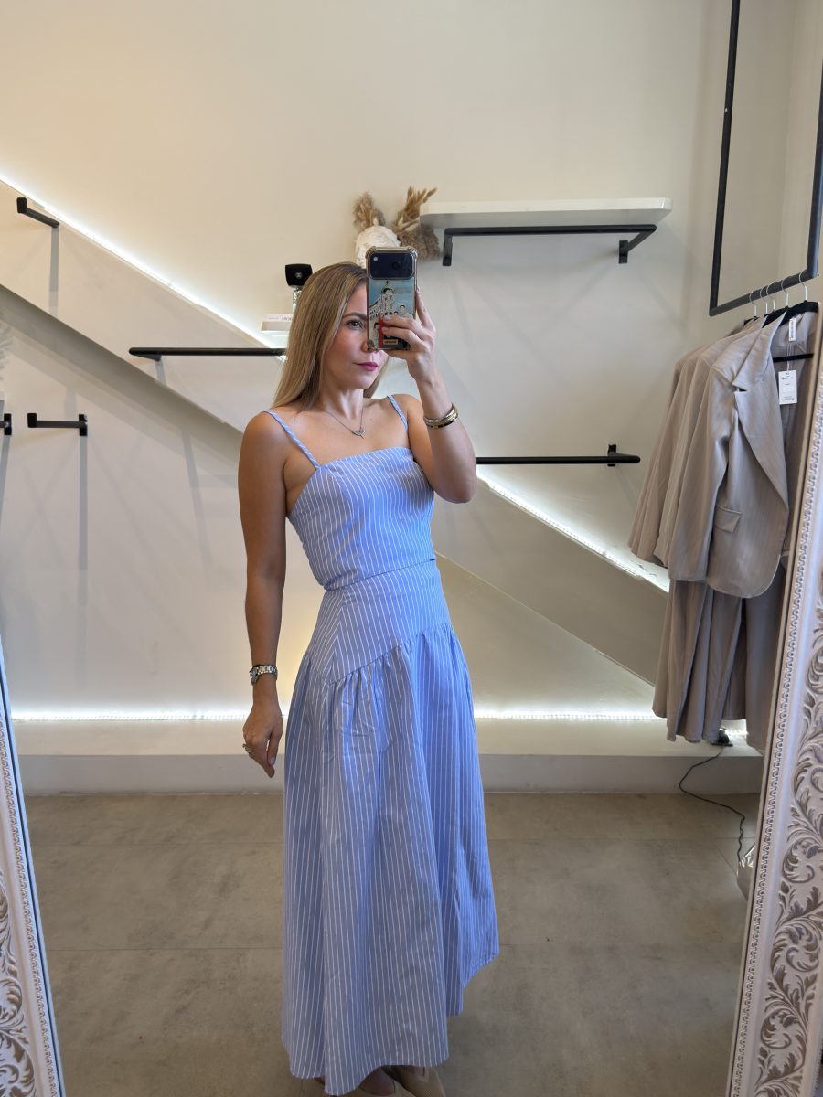 CONJUNTO FALDA LINES BLUE - Imagen 5