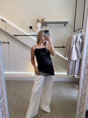 BLUSA ENCAJE BLACK ASIMÉTRICA