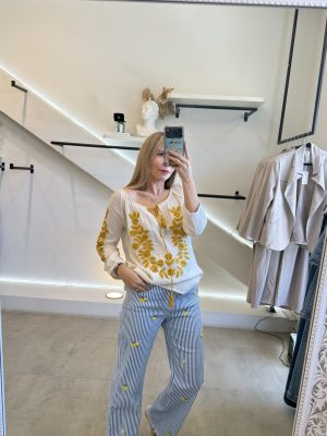 BLUSA BOHO BORDADA YELLOW