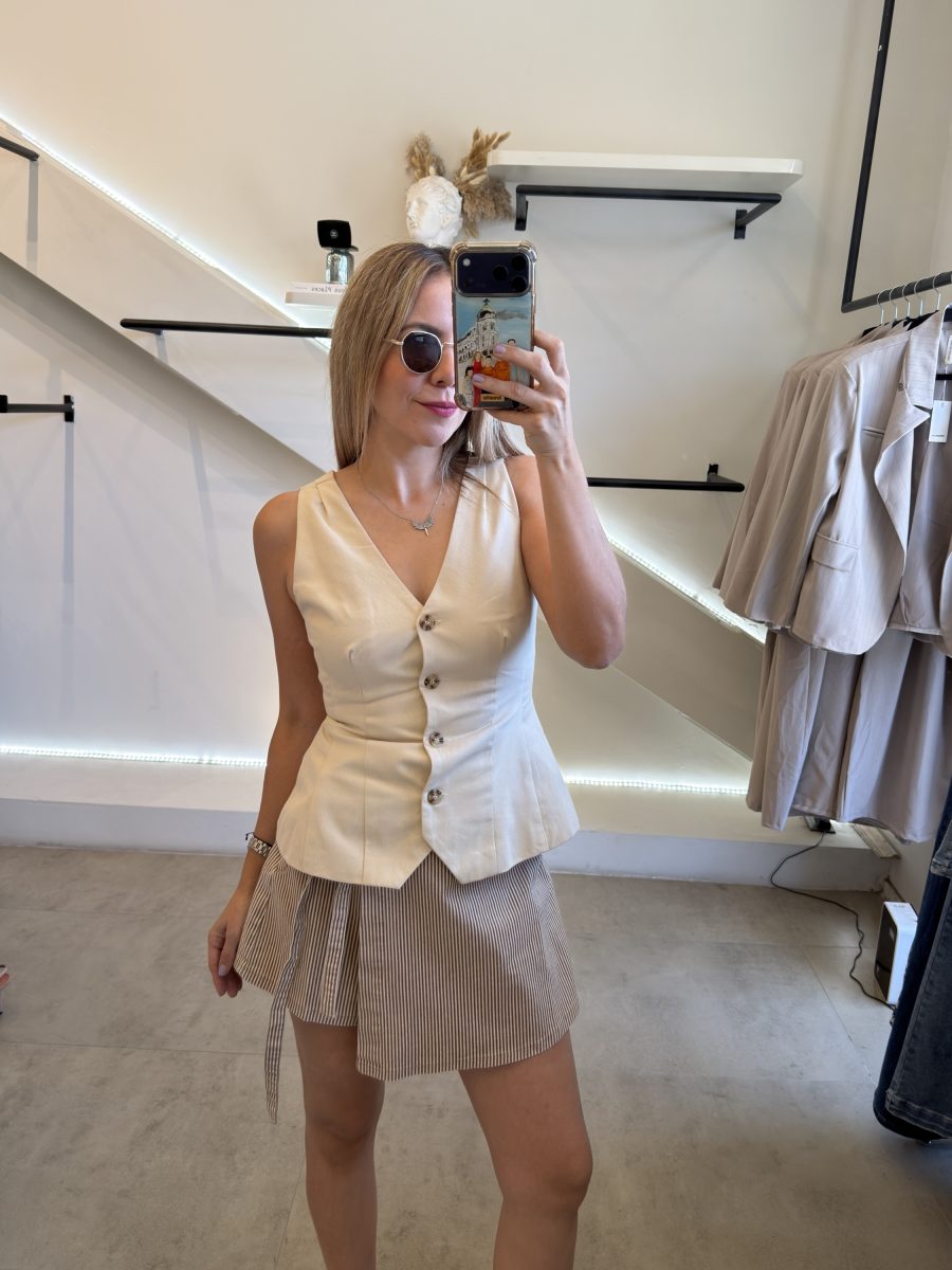 SHORT FALDA RAYAS - Imagen 2