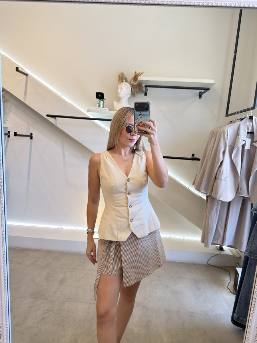 SHORT FALDA RAYAS - Imagen 3