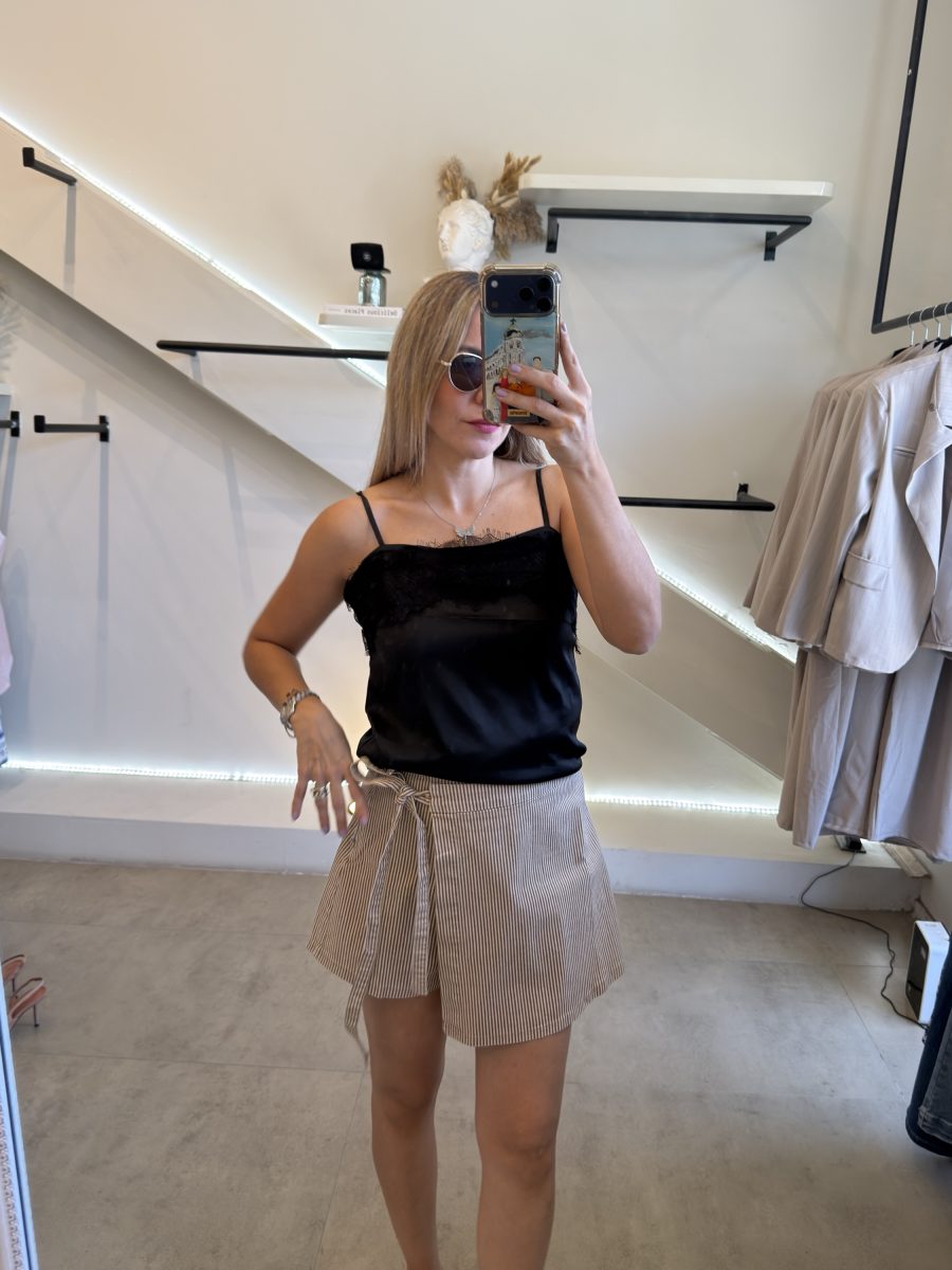 SHORT FALDA RAYAS - Imagen 7