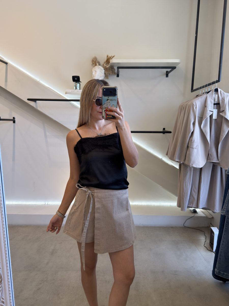 SHORT FALDA RAYAS - Imagen 8