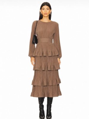 VESTIDO OLAN MOCHA MOUSSE