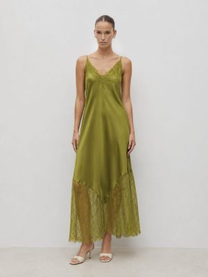 VESTIDO SEVILLA ENCAJE GREEN