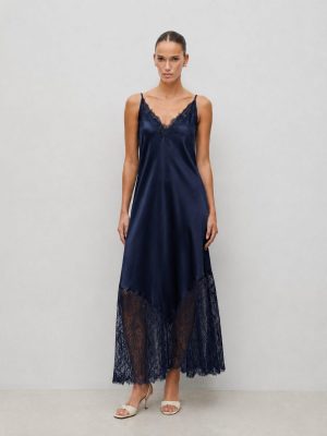 VESTIDO SEVILLA ENCAJE BLUE