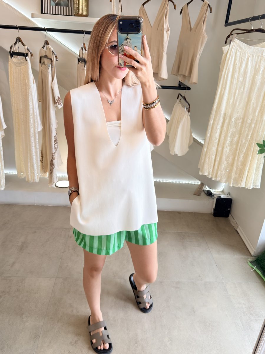 BLUSA CHALECO WHITE - Imagen 8