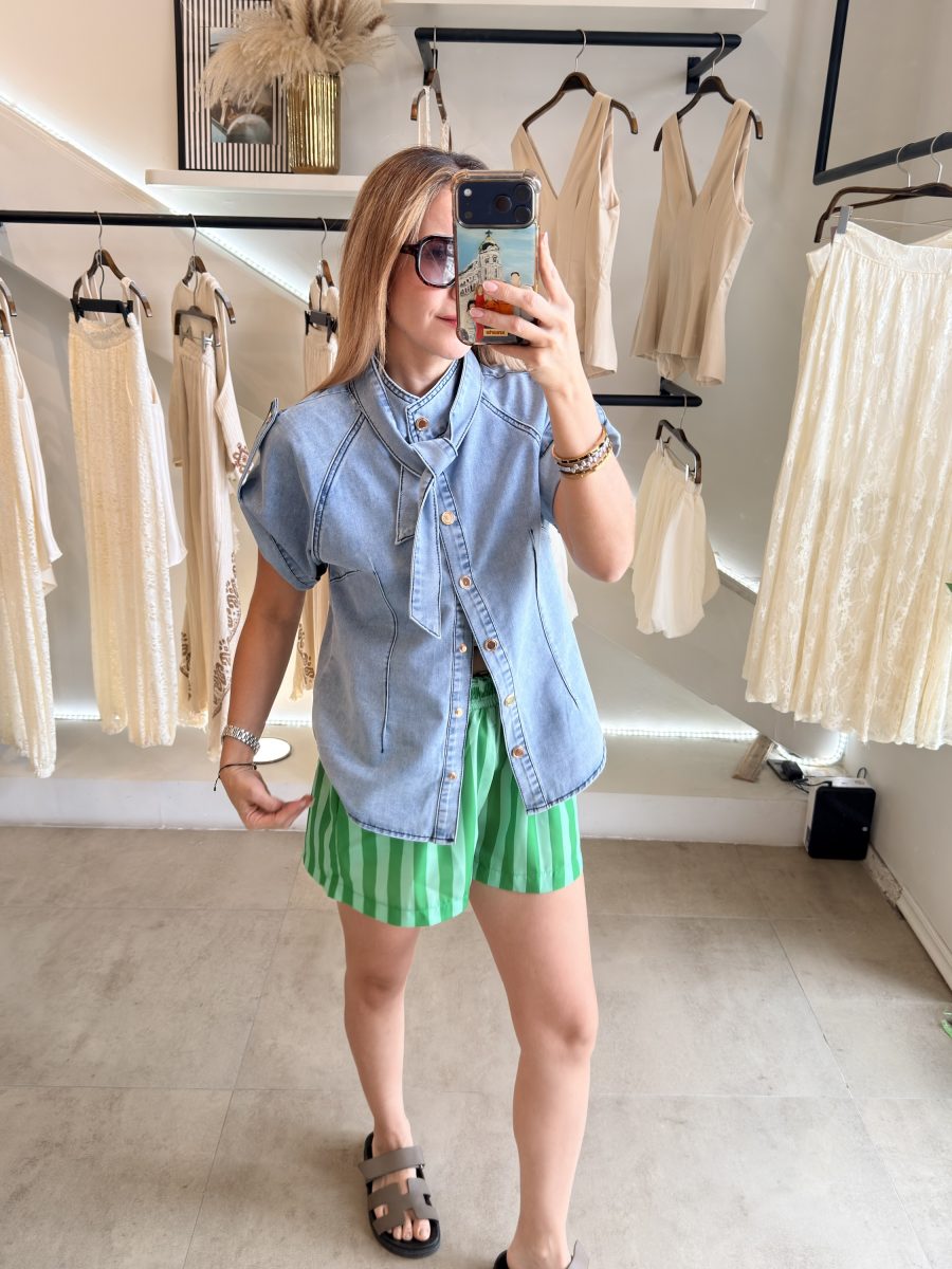 SHORT RAYAS GREEN - Imagen 10