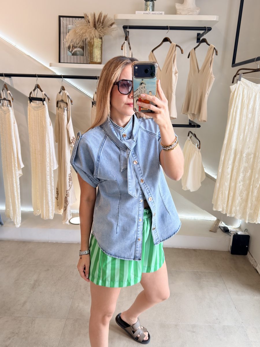 SHORT RAYAS GREEN - Imagen 8