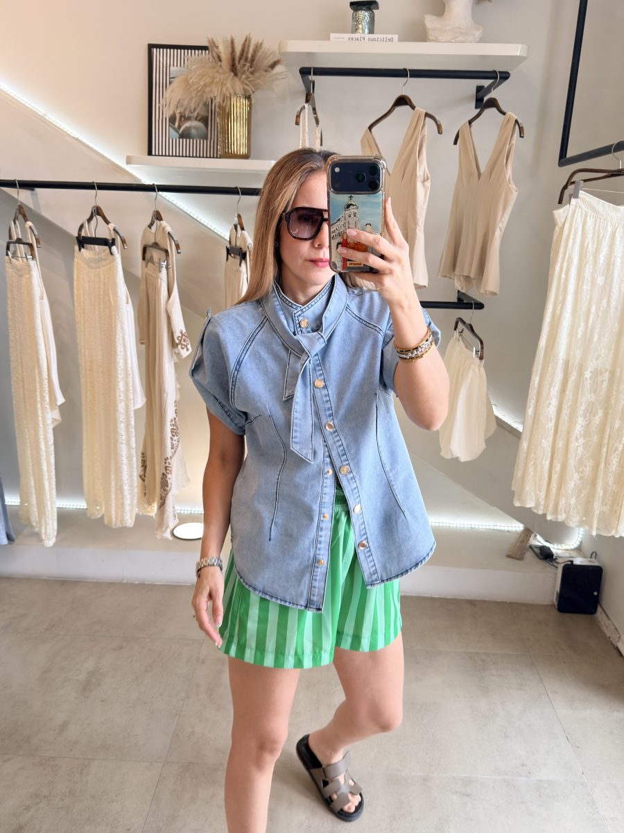 SHORT RAYAS GREEN - Imagen 9