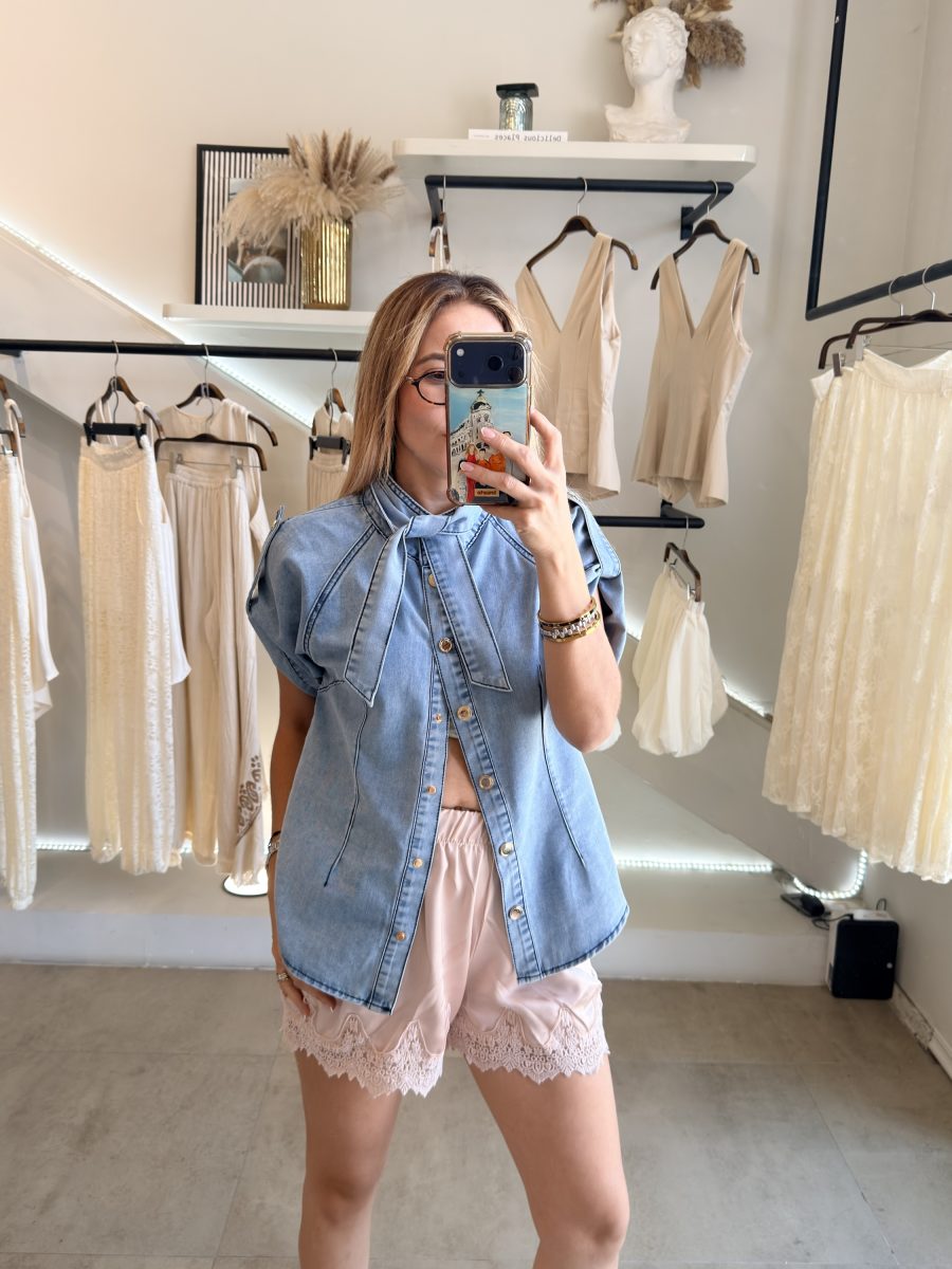 BLUSA DENIM CORBATÍN - Imagen 5