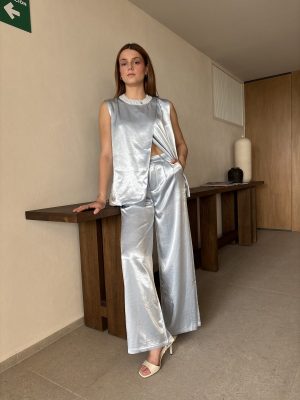 CONJUNTO BLUE ASIMÉTRICO SATIN