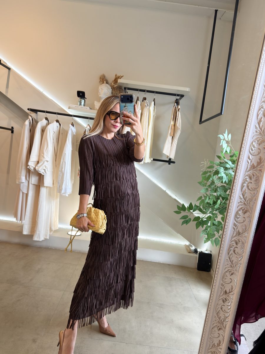 VESTIDO BROWN FLECOS - Imagen 5