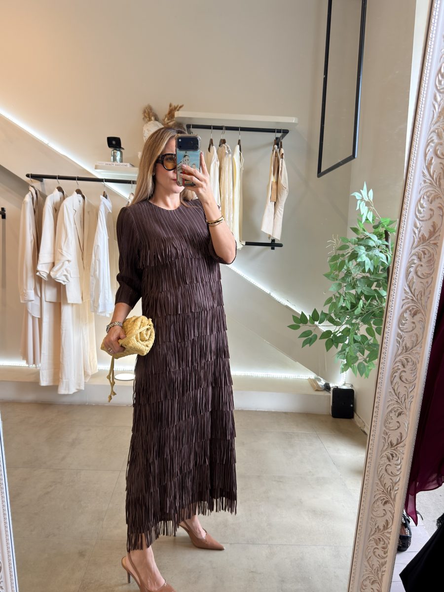 VESTIDO BROWN FLECOS - Imagen 4