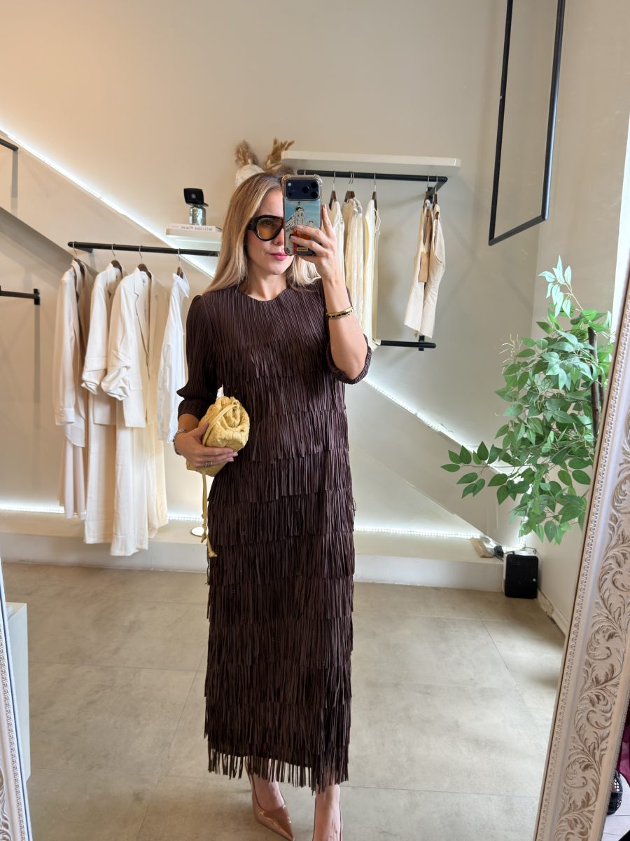 VESTIDO BROWN FLECOS - Imagen 7