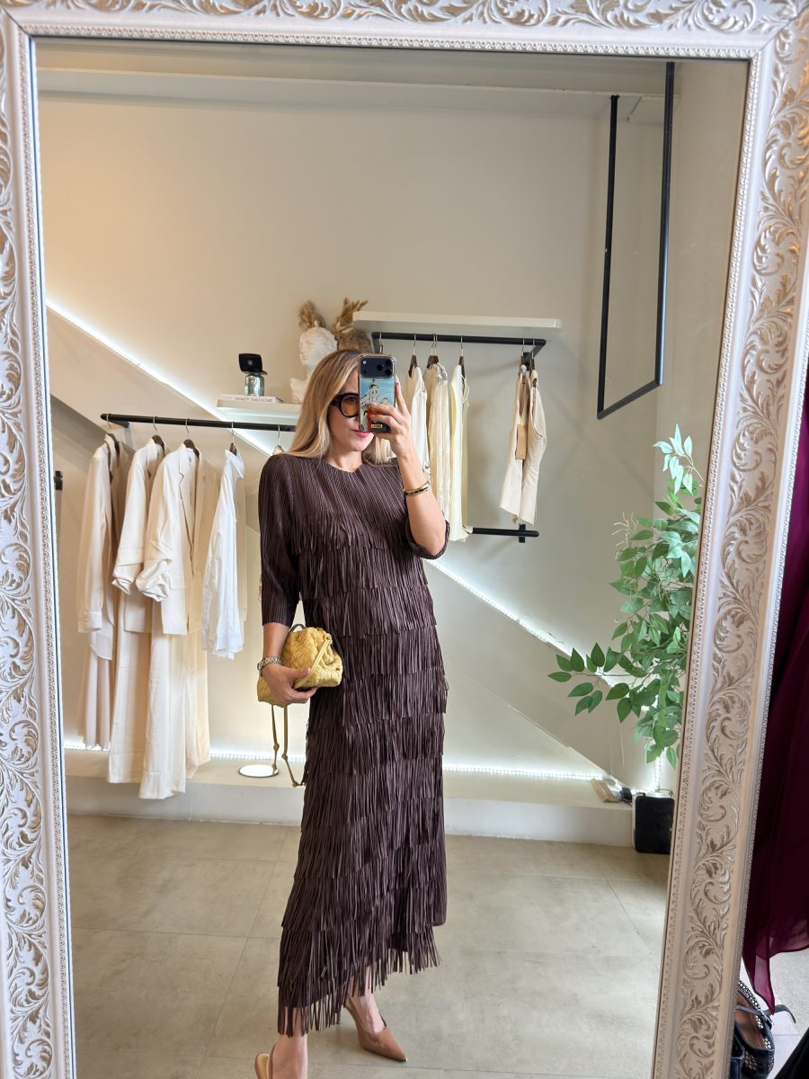 VESTIDO BROWN FLECOS - Imagen 8