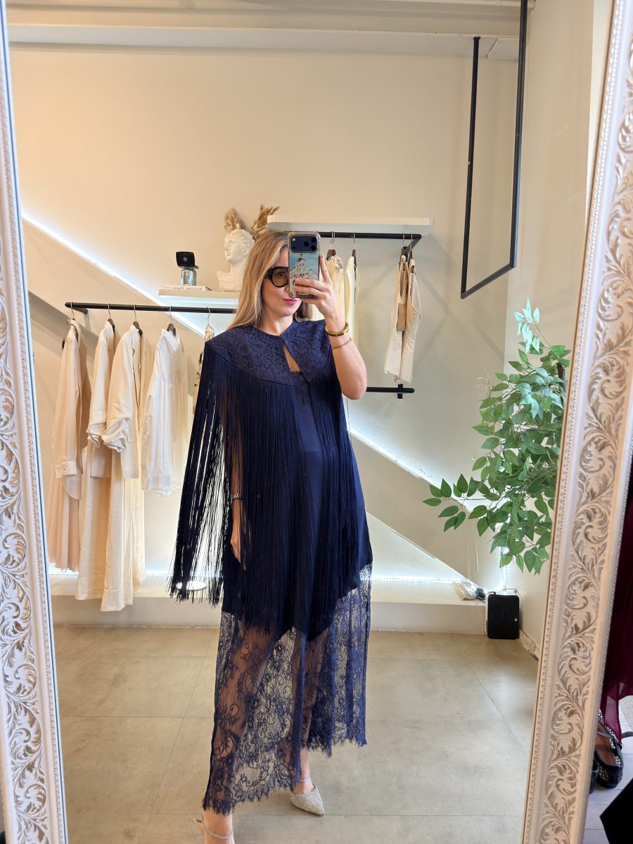 VESTIDO SEVILLA ENCAJE BLUE - Imagen 6