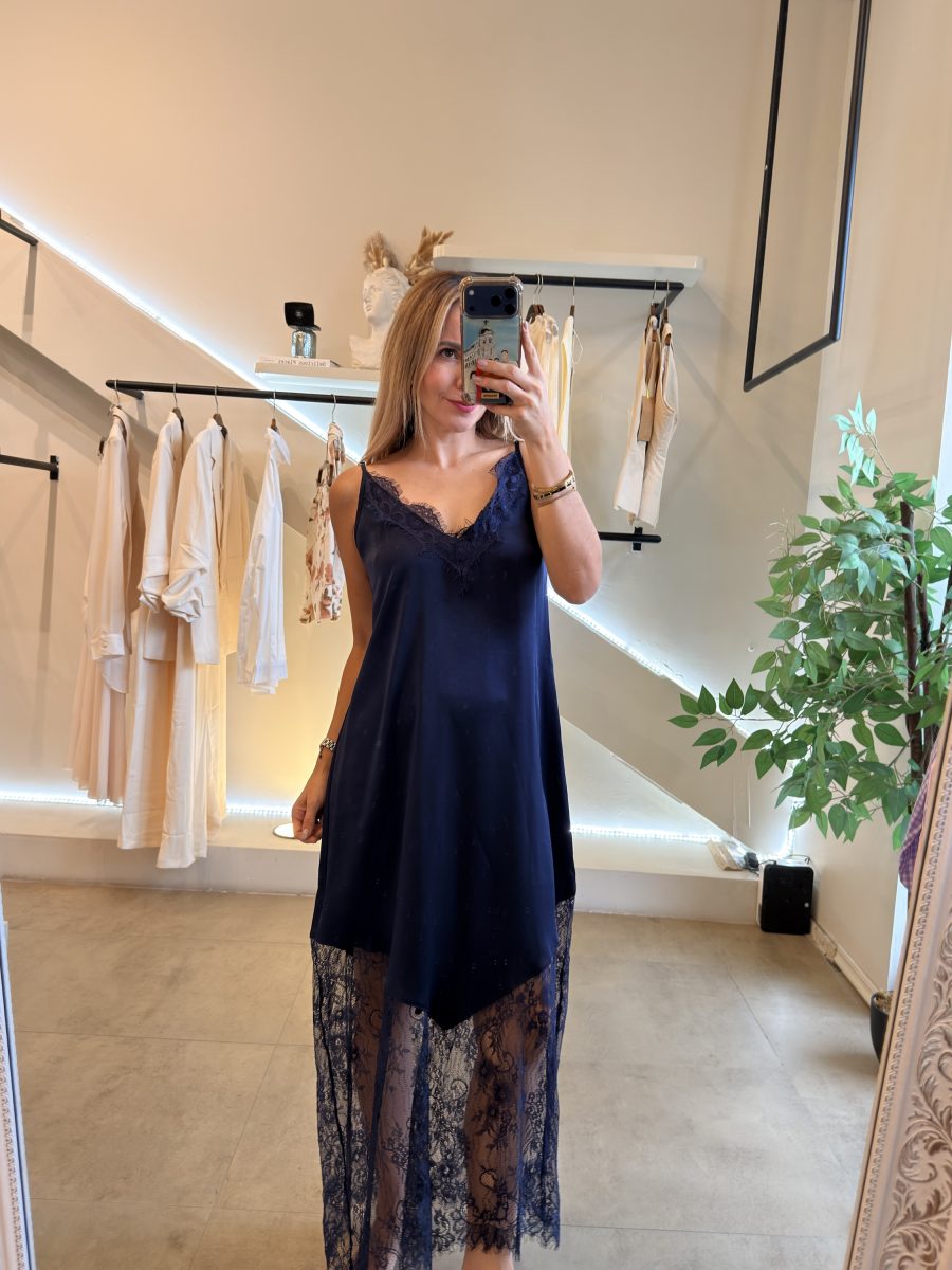 VESTIDO SEVILLA ENCAJE BLUE - Imagen 5