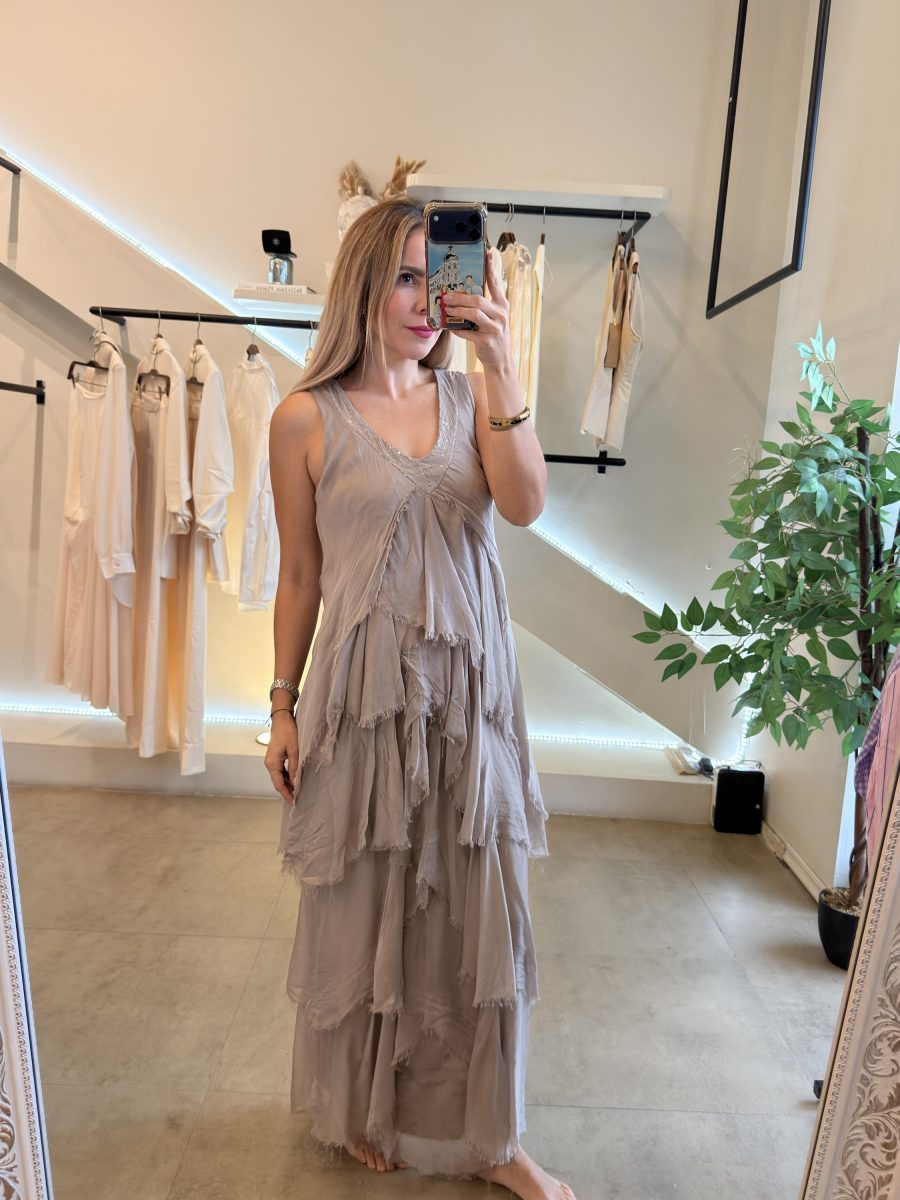 VESTIDO ARENA SEDA OLAN - Imagen 8