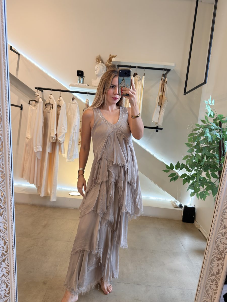 VESTIDO ARENA SEDA OLAN - Imagen 3