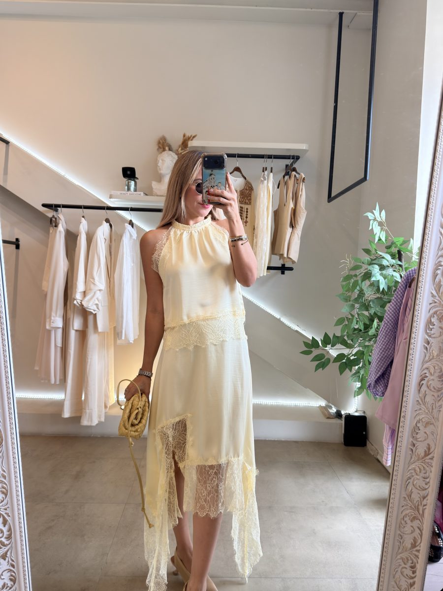 CONJUNTO FALDA LACE YELLOW - Imagen 4