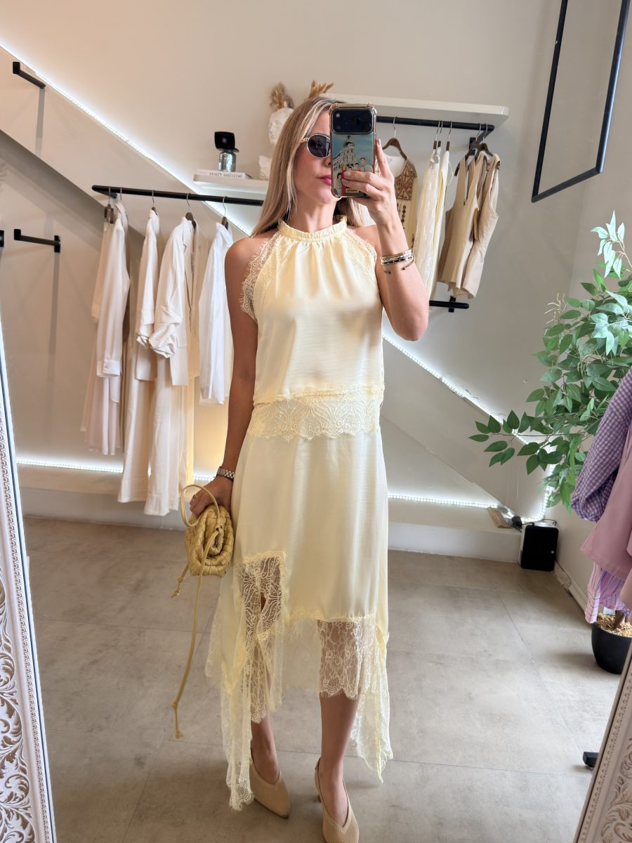 CONJUNTO FALDA LACE YELLOW - Imagen 9