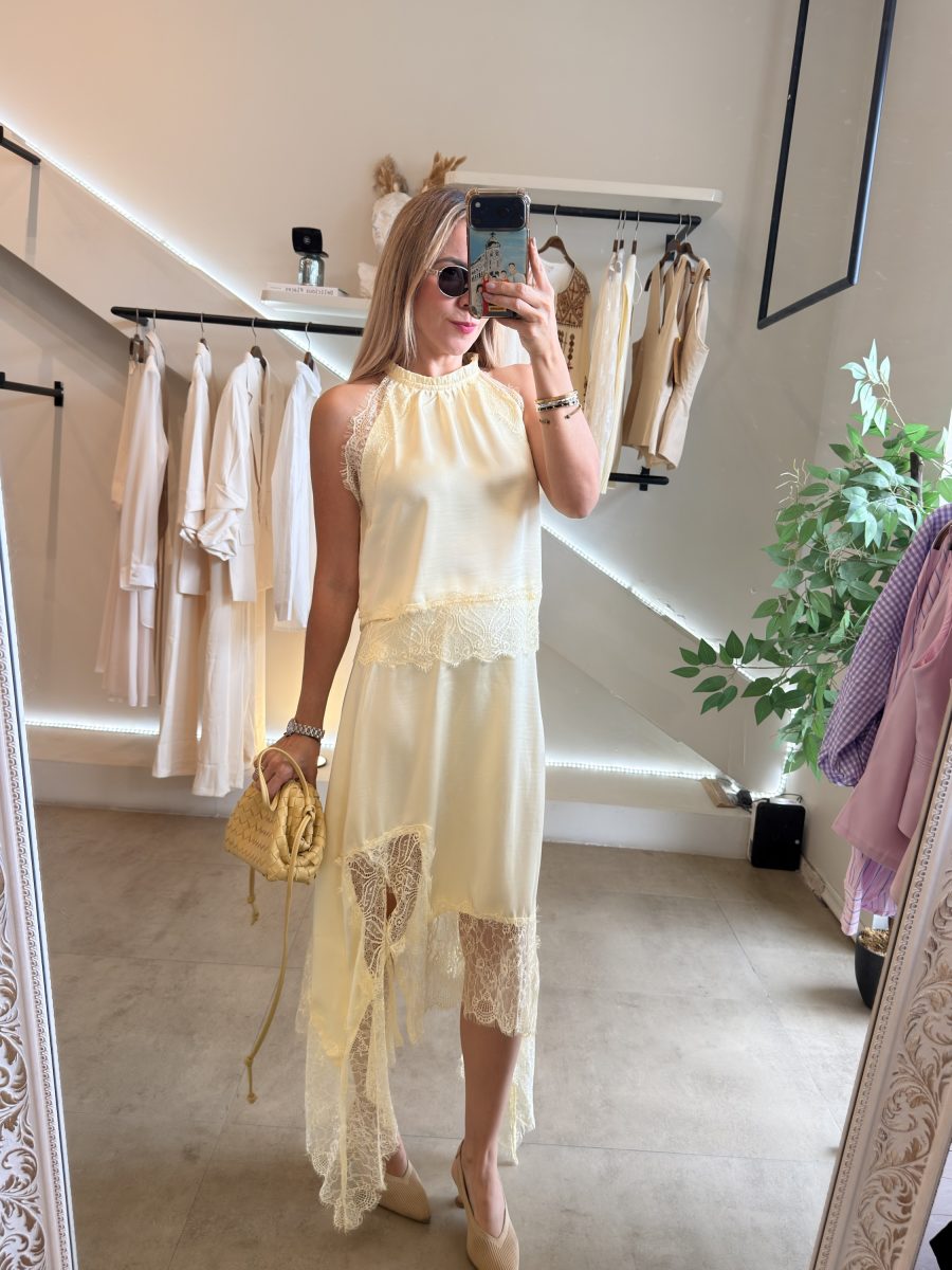 CONJUNTO FALDA LACE YELLOW - Imagen 8