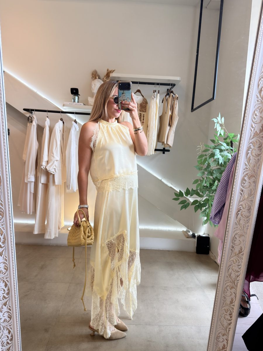 CONJUNTO FALDA LACE YELLOW - Imagen 7