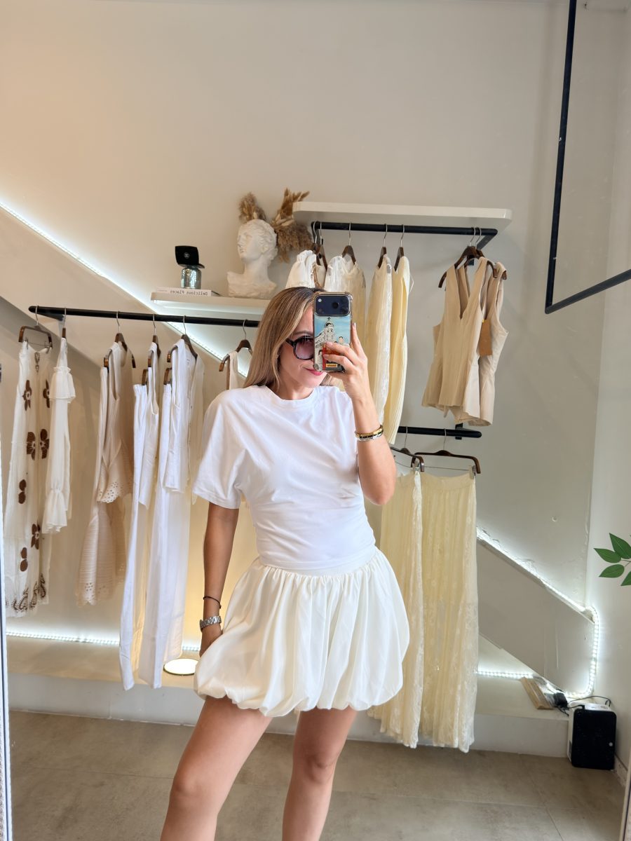 SHORT GLOBO WHITE - Imagen 3
