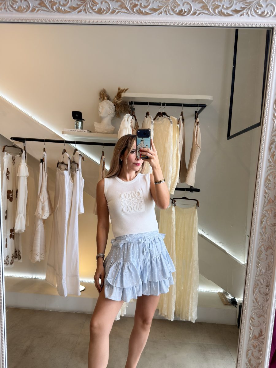 SHORT FALDA BLUE POLKA - Imagen 5