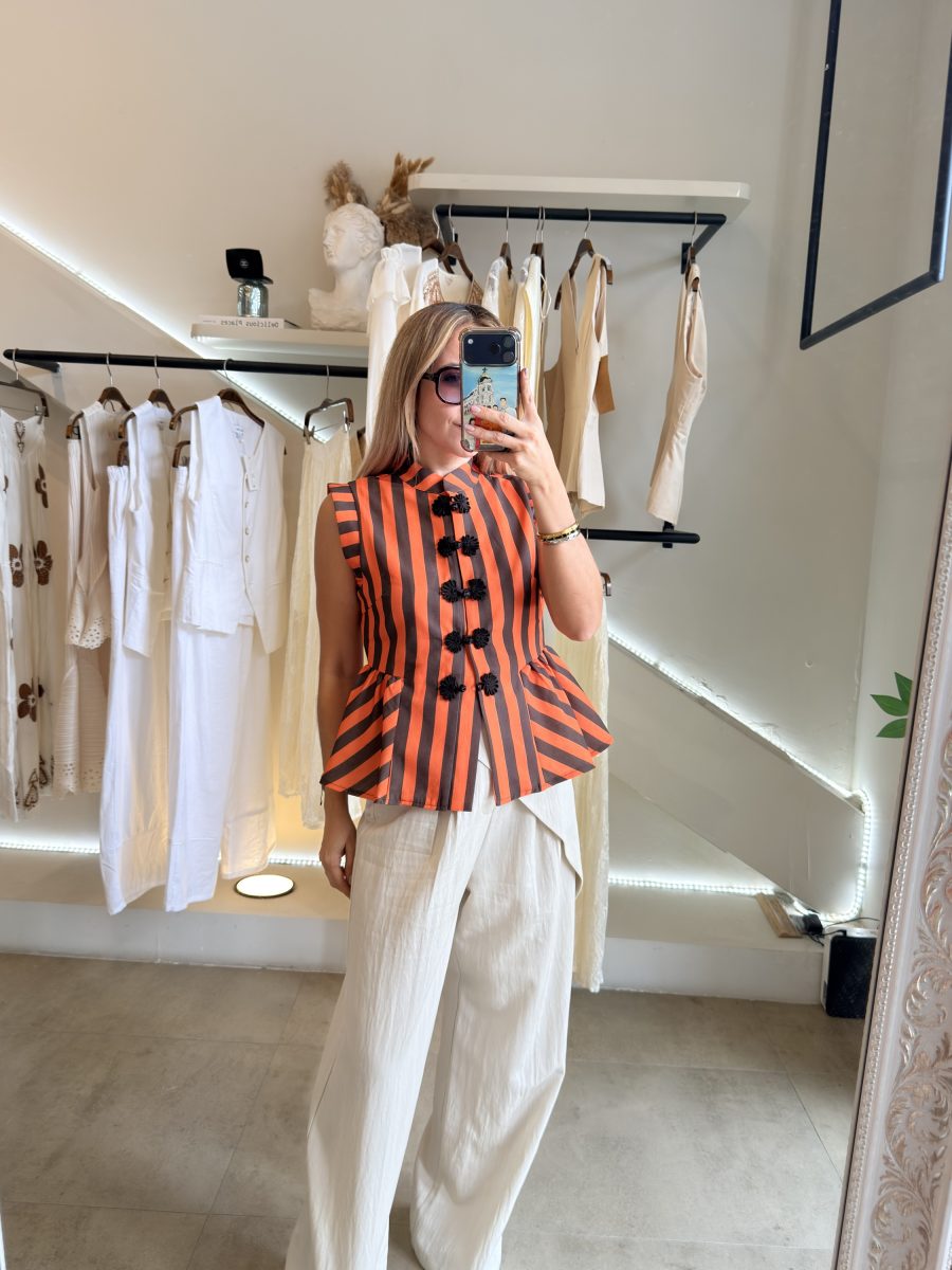 BLUSA JAPANESE ORANGE BROWN - Imagen 3