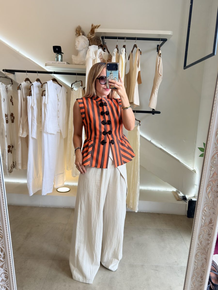 BLUSA JAPANESE ORANGE BROWN - Imagen 4