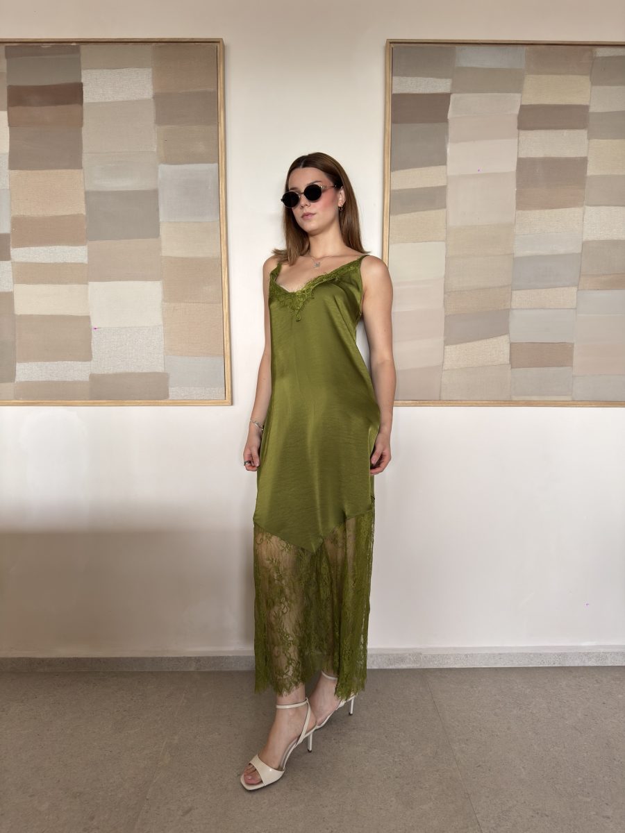 VESTIDO SEVILLA ENCAJE GREEN - Imagen 4