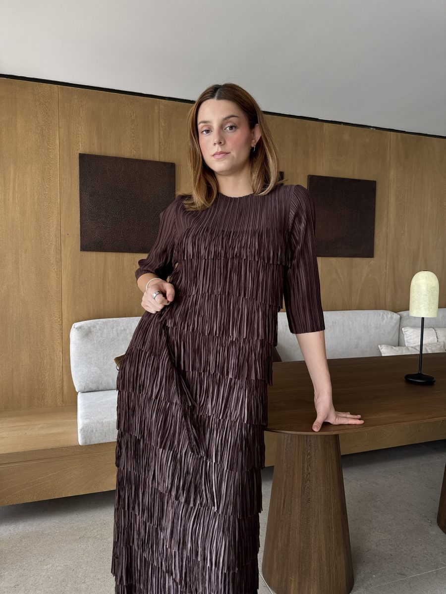 VESTIDO BROWN FLECOS - Imagen 2
