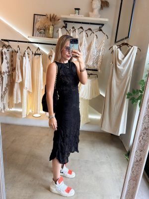 CONJUNTO FALDA BLACK ENCAJE