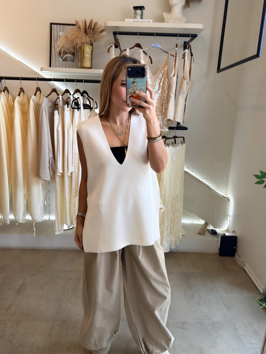BLUSA CHALECO WHITE - Imagen 5