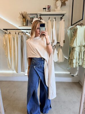 BLUSA ASIMÉTRICA IVORY