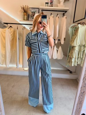 CONJUNTO LINES BLUE