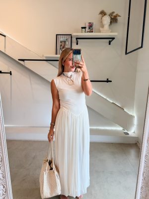 VESTIDO MESH IVORY ITALIANO