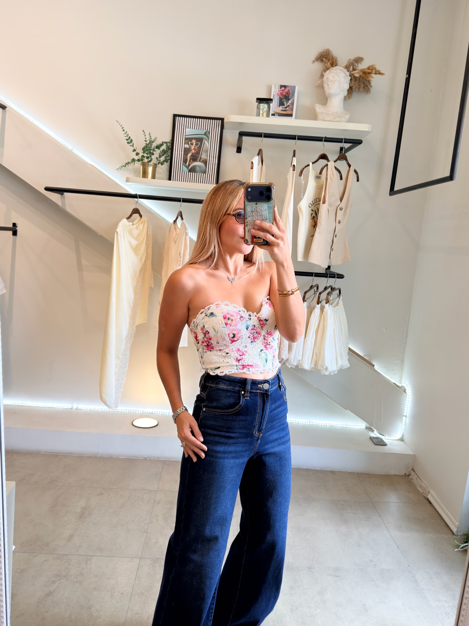 CROP TOP FLORAL - Imagen 7