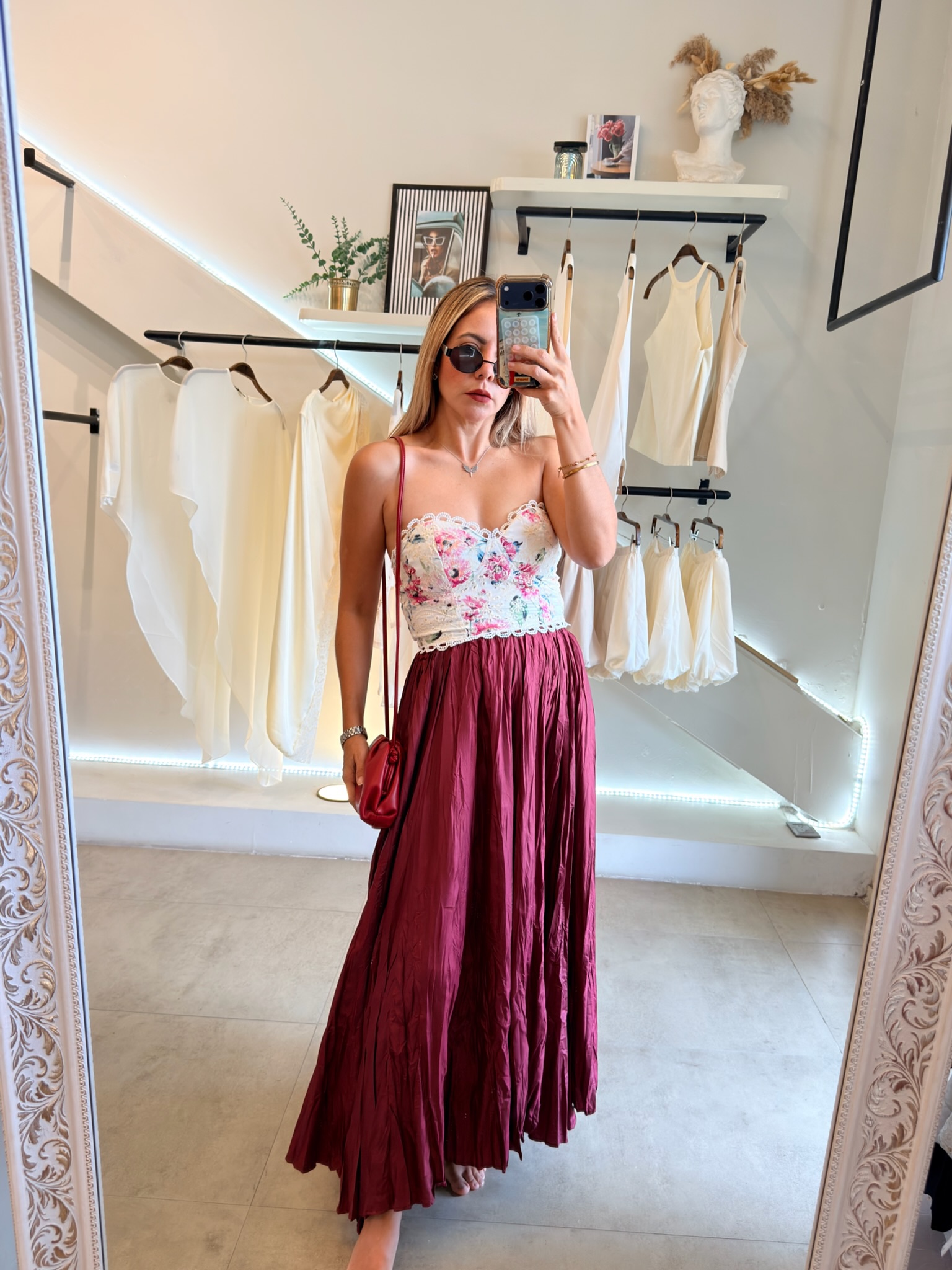 CROP TOP FLORAL - Imagen 2
