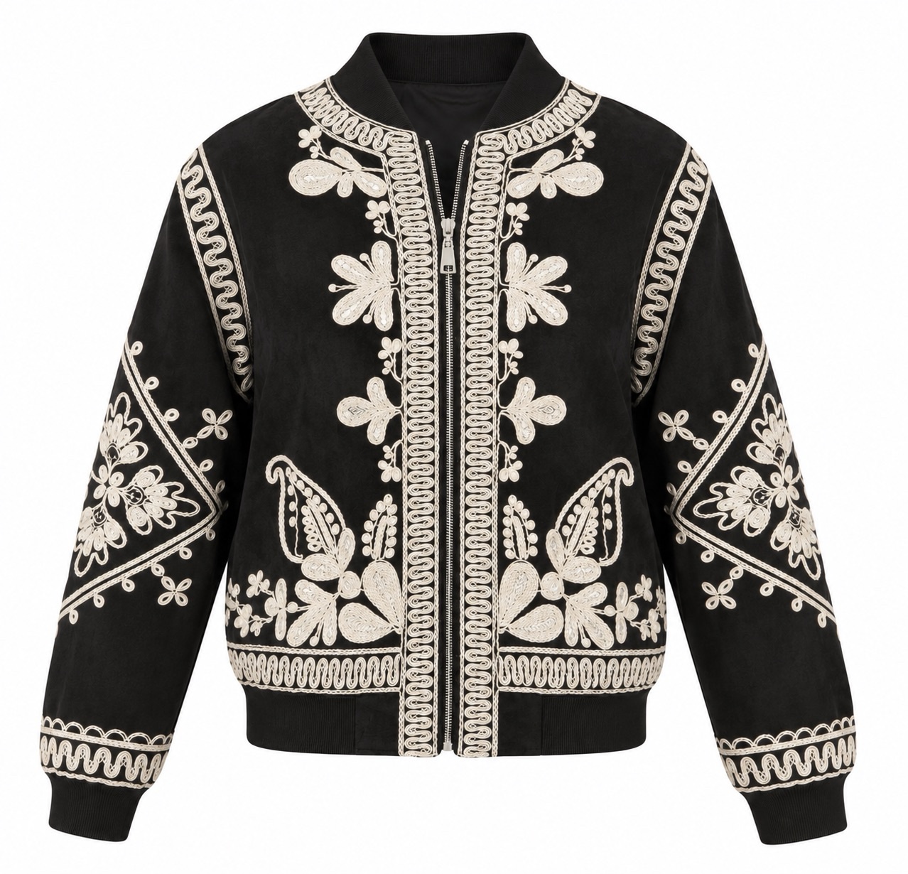 JACKET ESPAÑOLA BLACK BORDADA