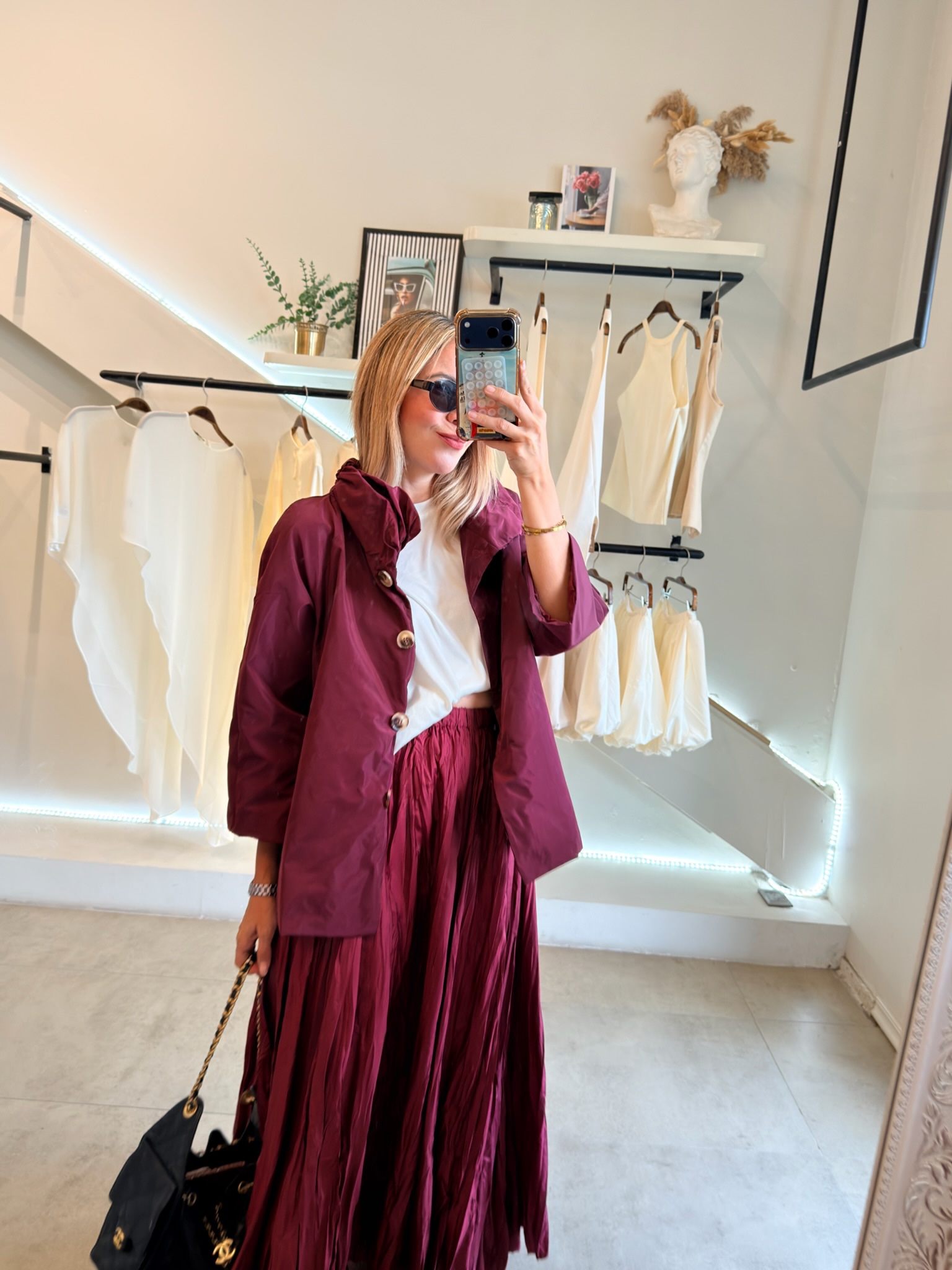 BOMBER JACKET BURGUNDY - Imagen 3