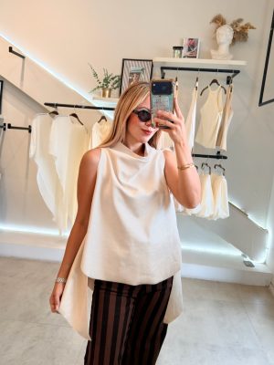 BLUSA SUEDE IVORY ITALIANA