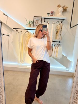 JOGGER LINES BURGUNDY BROWN