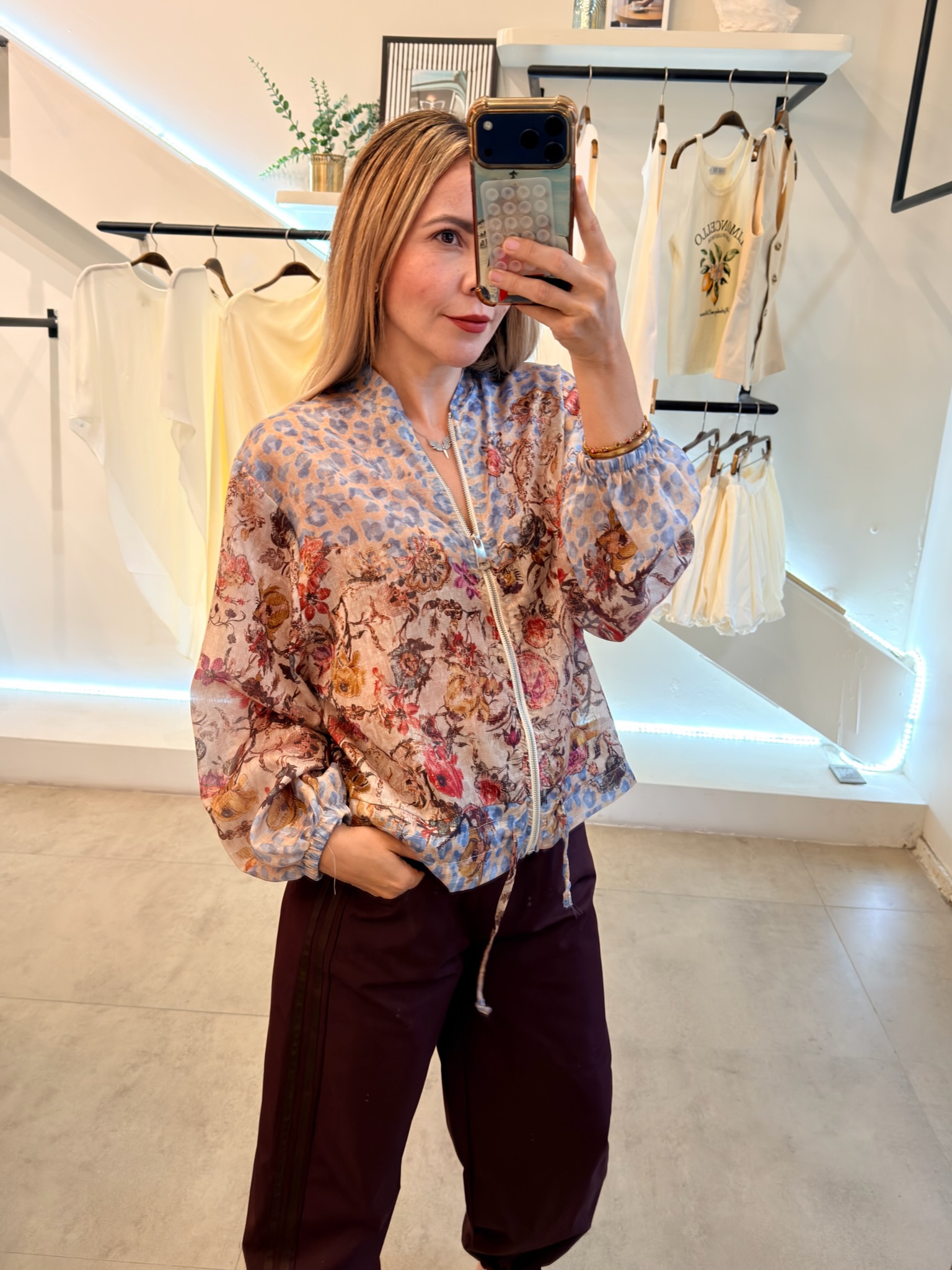 BLUSA JACKET FLORAL - Imagen 5
