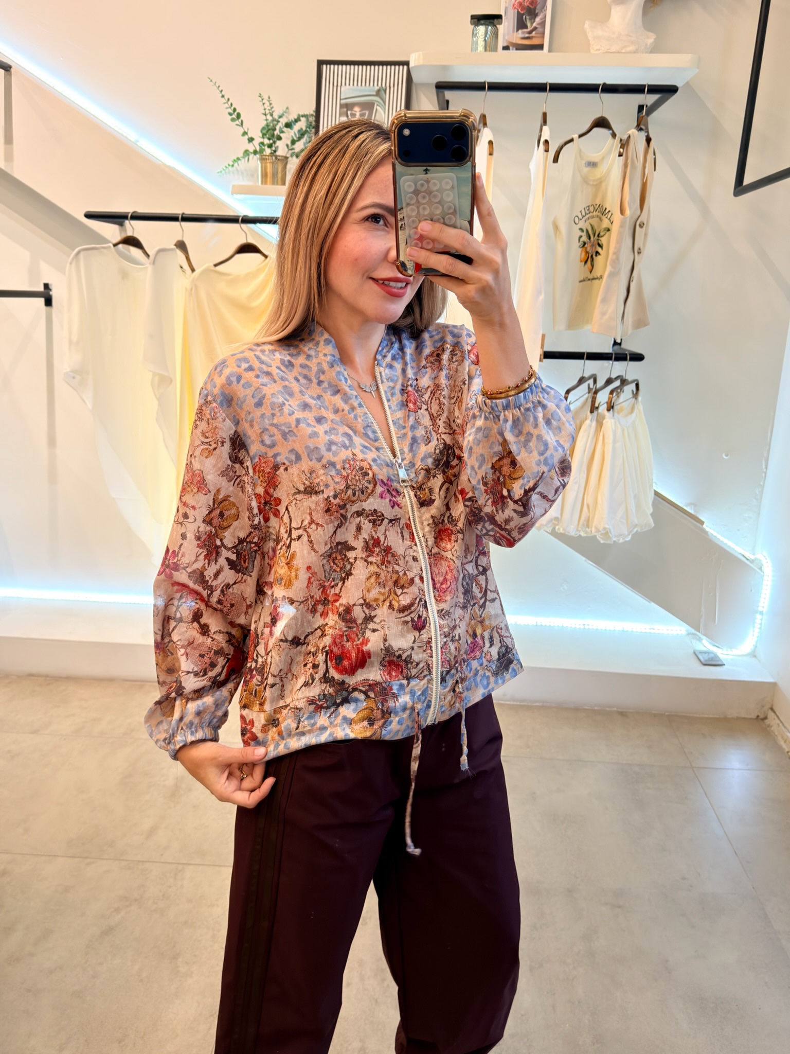 BLUSA JACKET FLORAL - Imagen 3