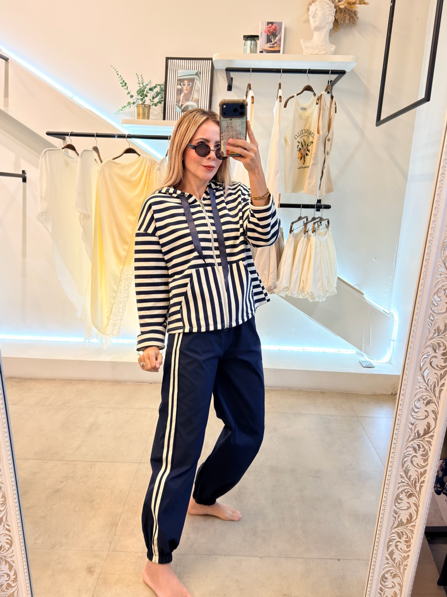 JOGGER LINES BLUE WHITE - Imagen 3